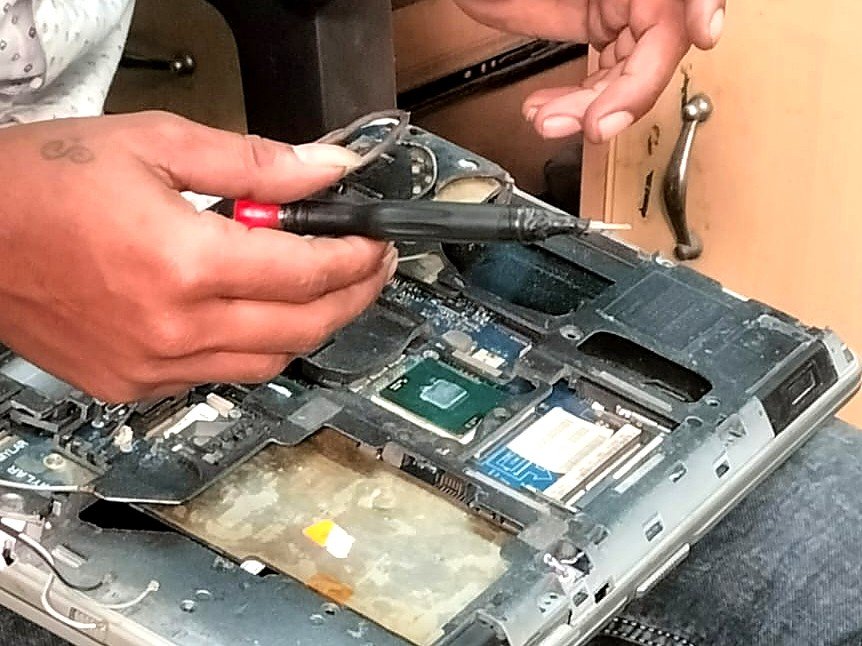 Laptop repair work at Newota Computers in Rohini